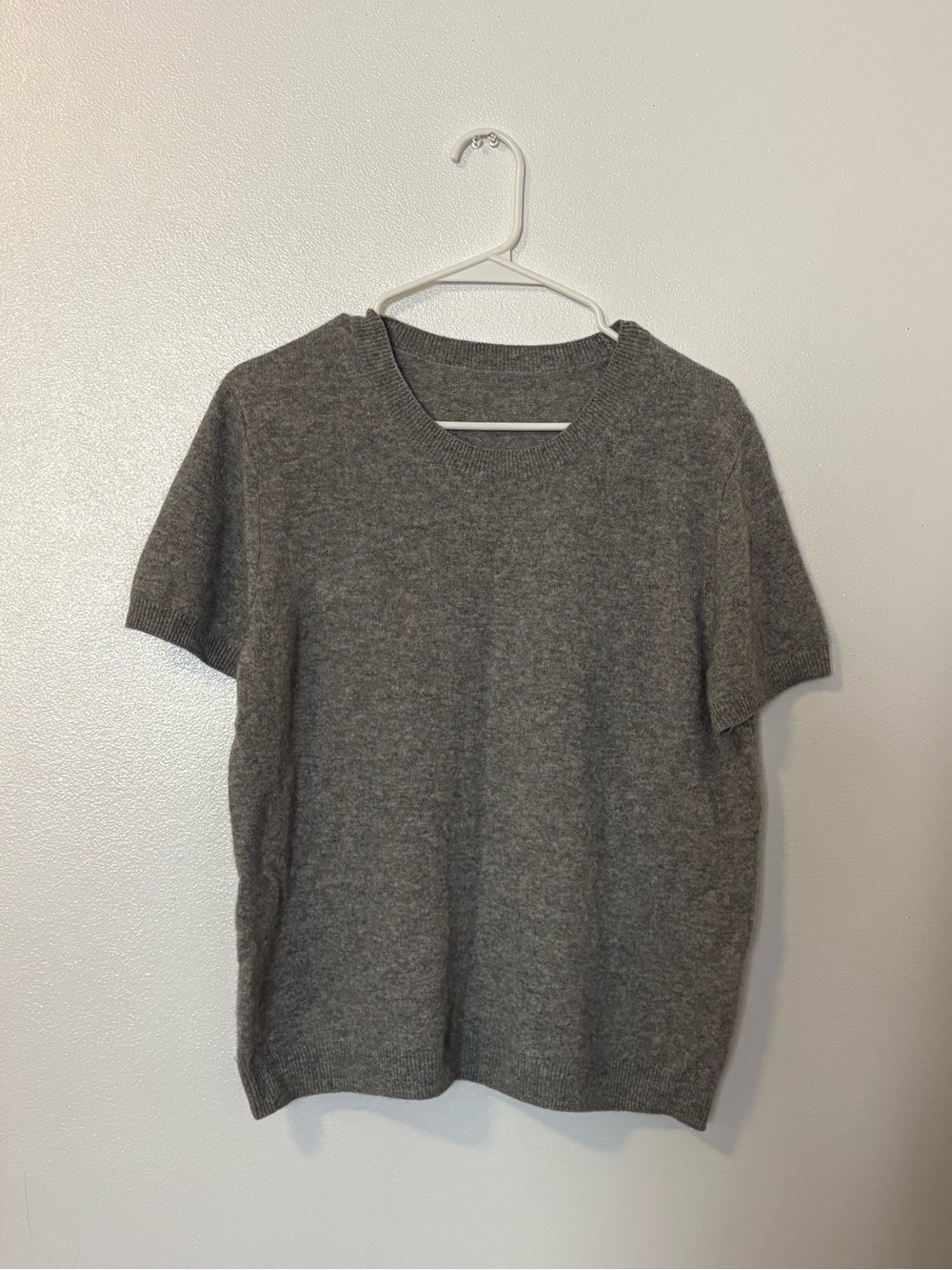 Quince Grey Cashmere Sweater Tee